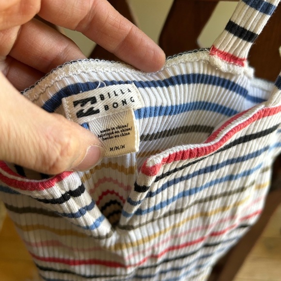 Billabong Striped Tank Top - Red, Blue, White - Picture 4 of 15